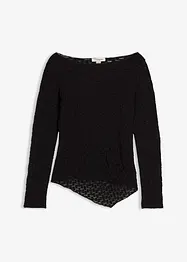 Maglia in pizzo a maniche lunghe, bonprix
