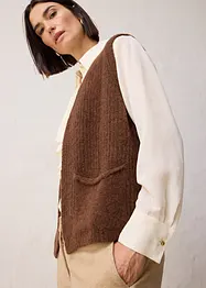 Gilet in filato grosso con lana d'alpaca, bonprix
