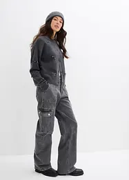 Cardigan in filato fine con fiocchetti, bonprix