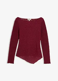 Maglia in pizzo a maniche lunghe, bonprix