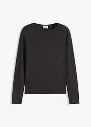 Maglione in filato fine di misto viscosa fluente, bonprix