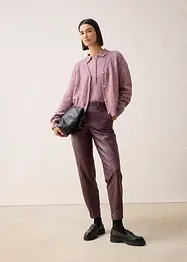 Cardigan traforato con lana, bonprix