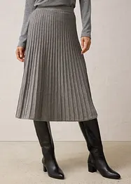 Gonna di maglia con lana merino, bonprix