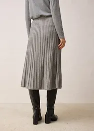Gonna di maglia con lana merino, bonprix