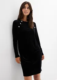 Abito prémaman / da allattamento 2 in 1 in velluto morbido, bonprix