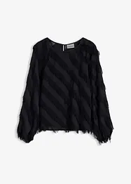 Blusa con dettagli frangiati, bonprix