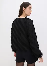 Blusa con dettagli frangiati, bonprix