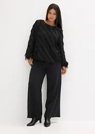 Blusa con dettagli frangiati, bonprix