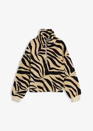 Maglione oversize in pile teddy, bonprix