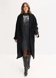 Abito in maglia con applicazione di paillettes, bonprix