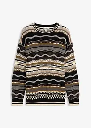 Maglione in  filato grosso di puro cotone, bonprix