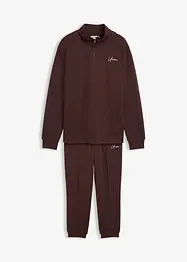 Tuta sportiva in puro cotone (set 2 pezzi), loose fit, bonprix