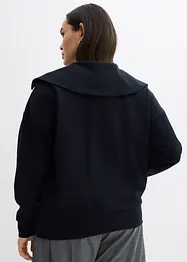 Felpa con collo molto ampio in misto viscosa, bonprix