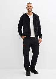 Felpa con zip, cappuccio e fodera teddy, bonprix