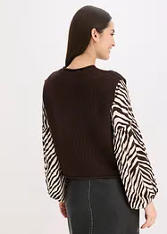 Gilet in maglia con bottoni decorativi, bonprix