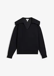 Felpa con collo molto ampio in misto viscosa, bonprix