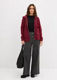 Felpa oversize con zip, bonprix