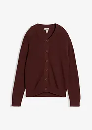 Cardigan girocollo in filato fine, bonprix