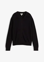 Cardigan girocollo in filato fine, bonprix