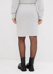 Gonna in felpa con piccole borchie, bonprix