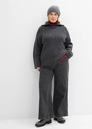 Jeans wide leg, vita media, bonprix