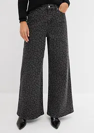 Jeans wide leg, vita media, bonprix