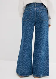 Jeans wide leg, vita media, bonprix