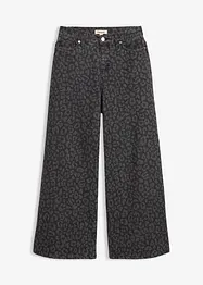 Jeans wide leg, vita media, bonprix