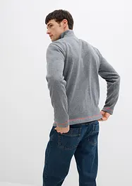 Giacca in pile lavorato a maglia con dettagli a contrasto, bonprix