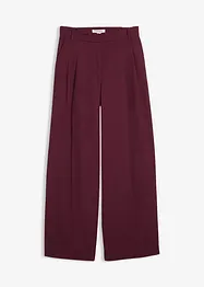 Pantaloni con pinces, girovita comodo e spacchetti, bonprix