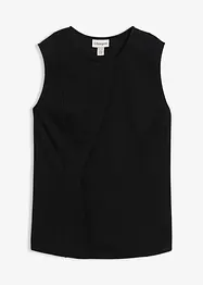 Top a gilet asimmetrico in punto di Roma, bonprix