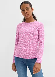 Maglia a maniche lunghe in puro cotone biologico (pacco da 3), bonprix