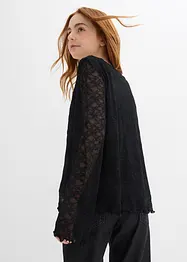 Maglia in pizzo a maniche lunghe, bonprix