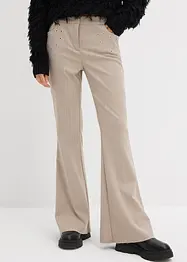 Pantaloni a zampa in misto viscosa fluente, bonprix