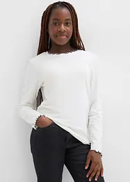 Maglia a maniche lunghe in misto cotone biologico elasticizzato (pacco da 2), bonprix