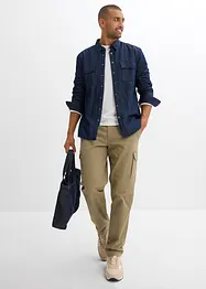 Camicia di jeans con fodera calda, bonprix