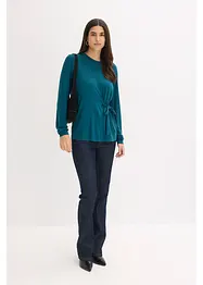 Maglia a maniche lunghe in misto viscosa morbido, bonprix