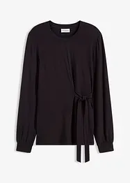 Maglia a maniche lunghe in misto viscosa morbido, bonprix