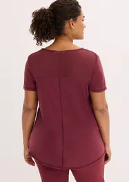 Maglia per sport ultra morbida con inserto in mesh, ad asciugatura rapida, bonprix