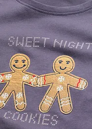 Pigiama con pantaloni in flanella, bonprix