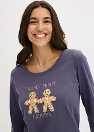 Pigiama con pantaloni in flanella, bonprix