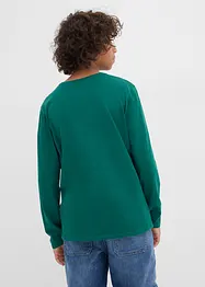 Maglia a maniche lunghe con motivo natalizio di Snoopy in puro cotone, Peanuts