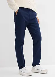 Pantaloni chino con fodera termica in flanella regular fit, tapered, bonprix
