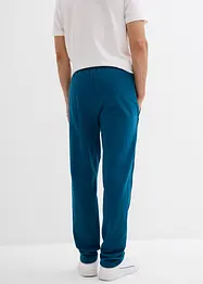 Pantaloni in felpa con dettagli a contrasto in puro cotone, bonprix