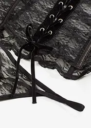 Corsetto e perizoma in pizzo (set 2 pezzi), bonprix