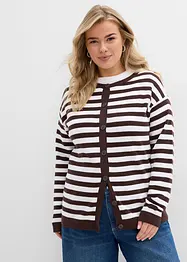 Cardigan girocollo in filato fine, bonprix