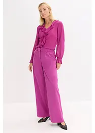 Blusa con volant, bonprix