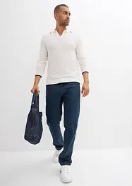 Maglione in filato fine con dettagli a contrasto, bonprix