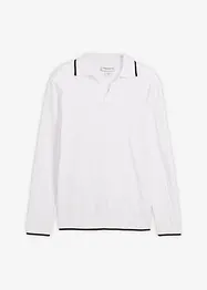 Maglione in filato fine con dettagli a contrasto, bonprix