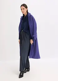 Maglione a collo alto in morbido filato effetto piume, bonprix